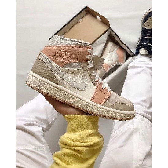 Air Jordan 1 Mid Milan CV3044-100 Sail/Light Bone-String-Shimmer