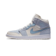 Air Jordan 1 Mid Mixed Textures Modrý DA4666-100 Summitwhite/Celestineblue-Bílý