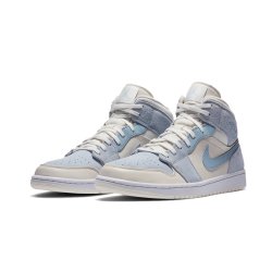 Air Jordan 1 Mid Mixed Textures Modrý DA4666-100 Summitwhite/Celestineblue-Bílý