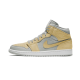 Air Jordan 1 Mid Mixed Textures Žlutý DA4666-001 Šedá Fog/Lemon Wash-Bílý