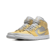 Air Jordan 1 Mid Mixed Textures Žlutý DA4666-001 Šedá Fog/Lemon Wash-Bílý