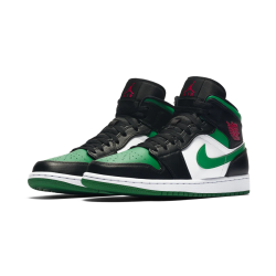 Air Jordan 1 Mid Pine Gree 554725-067 Pinegreen/Bílý-Černá-Universityred