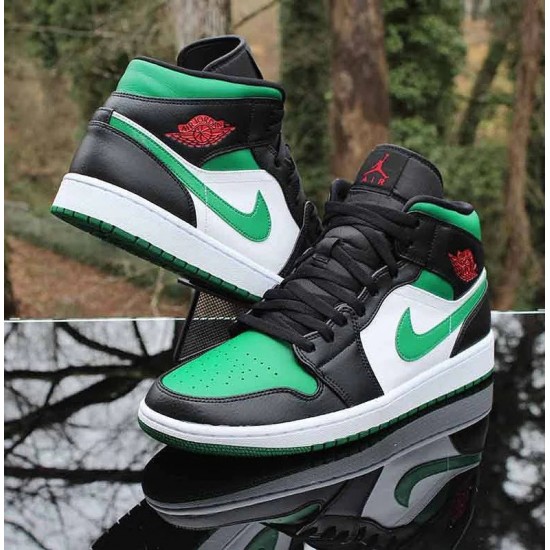 Air Jordan 1 Mid Pine Gree 554725-067 Pinegreen/Bílý-Černá-Universityred