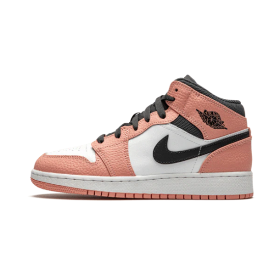 Air Jordan 1 Mid Růžový Quartz 555112-603 Růžový Quartz/Dark Smoke Šedá-Bílý