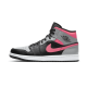 Air Jordan 1 Mid Růžový Shadow 554724-059 Černá/Hot Punch-Light Smoke Šedá