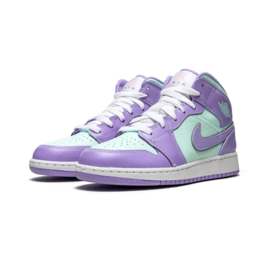 Air Jordan 1 Mid Nachový Aqua 554725-500 Nachový/Aqua-Bílý