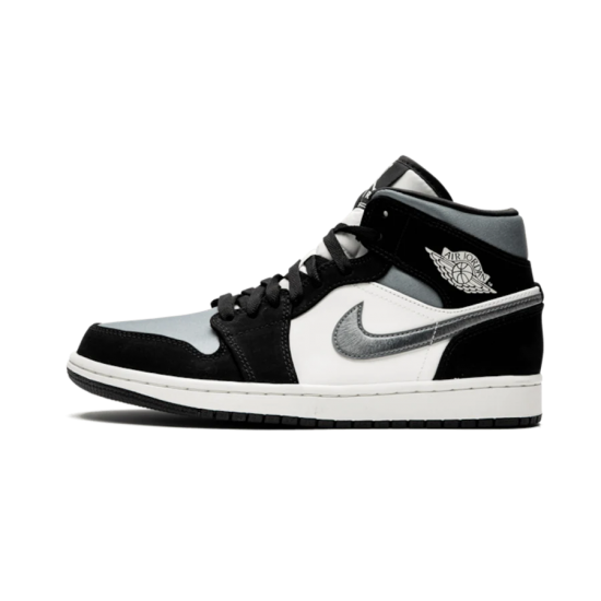 Air Jordan 1 Mid Satin Šedá Toe 852542-011 Černá/Anthracite-Sail