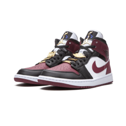 Air Jordan 1 Mid Se Černá Dark Beetroot CZ4385-016 Černá/Bílý Dark Beetroot