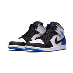 Air Jordan 1 Mid Se Game Royal 852542-102 Černá/Bílý-Game Royal 