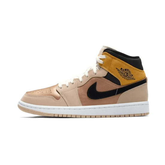 Air Jordan 1 Mid Se Particle Béžový DD2224-200 Particlebeige/Černá-Metallicredbronze