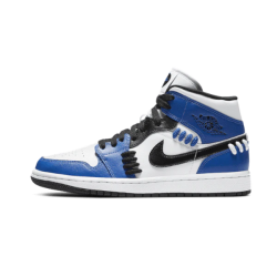 Air Jordan 1 Mid Se Sisterhood CV0152-401 Gameroyal/Černá-Bílý