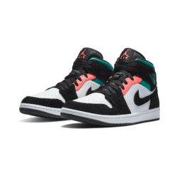 Air Jordan 1 Mid Se South Beach 852542-116 Bílý/Černá-Růžový-Zelená