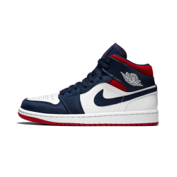 Air Jordan 1 Mid Se Usa 852542-104 Bílý/University Červené 