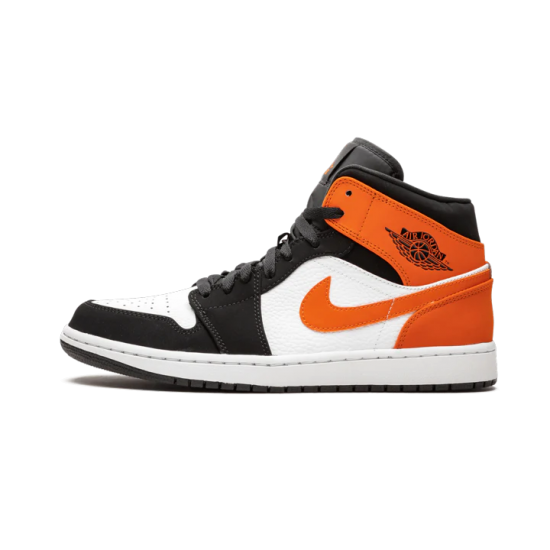 Air Jordan 1 Mid Shattered Backboard 554724-058 Černá/Oranžovýý/Bílý