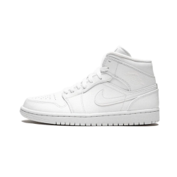 Air Jordan 1 Mid Triple Bílý 554725-130 Bílý/Bílý/Bílý