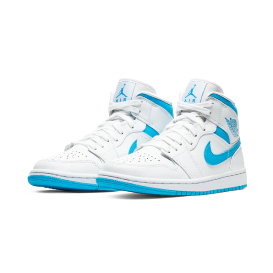 Air Jordan 1 Mid Unc BQ6472-114 Universityblue/Bílý