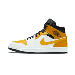 Air Jordan 1 Mid University Zlato 554725-170 Bílý/University Zlato-Černá 