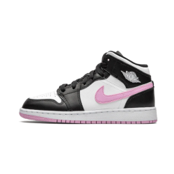 Air Jordan 1 Mid Bílý Černá Light Arctic Růžový DC9035-100 Bílý/Šedá 