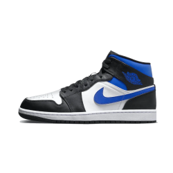 Air Jordan 1 Mid Bílý Černá Royal 554724-140 Bílý/Černá/Racerblue