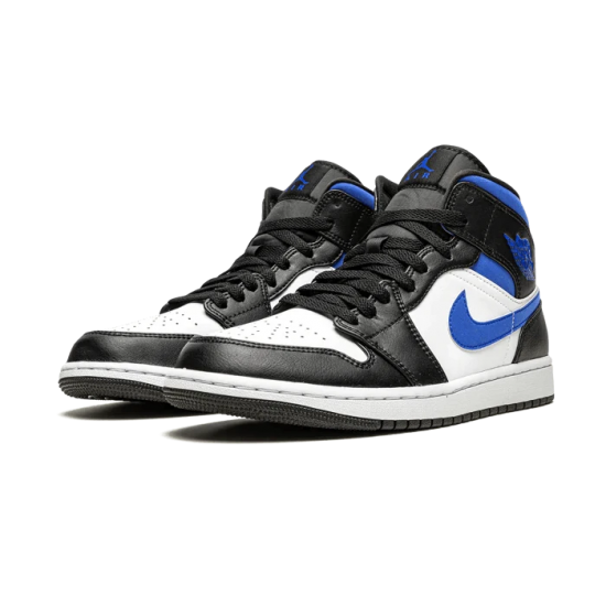 Air Jordan 1 Mid Bílý Černá Royal 554724-140 Bílý/Černá/Racerblue