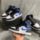 Air Jordan 1 Mid Bílý Černá Royal 554724-140 Bílý/Černá/Racerblue