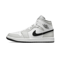 Air Jordan 1 Mid Bílý Light Smoke Šedá BQ6472-015 Bílý/Light Smoke Šedá/Černá 