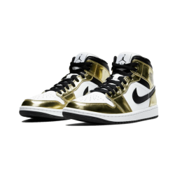 Air Jordan 1 Mid Bílý Metallic Zlato DC1420-700/DC1419-700 Metallic Zlato/Bílý/Černá 