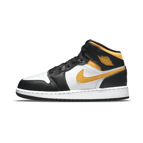 Air Jordan 1 Mid Bílý Pollen Černá 554725-177 Bílý/Pollen-Černá