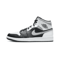 Air Jordan 1 Mid Bílý Shadow 554724-073 Bílý/Šedá/Černá 