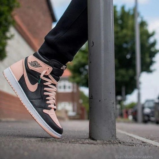 Air Jordan 1 Retro High Černá Crimson Tint 555088-081 Černá/Crimson Tint-Bílý-Hyper Růžový-Mystic Zelená