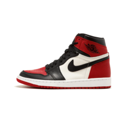 Air Jordan 1 Retro High Bred Toe 555088-610 Gym Červené/Černá-Summit Bílý 