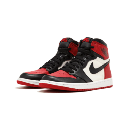 Air Jordan 1 Retro High Bred Toe 555088-610 Gym Červené/Černá-Summit Bílý 