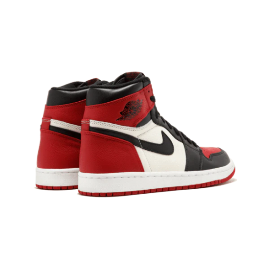 Air Jordan 1 Retro High Bred Toe 555088-610 Gym Červené/Černá-Summit Bílý