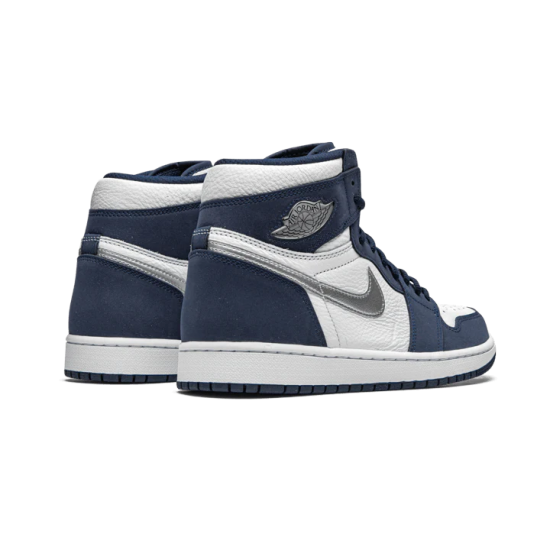 Air Jordan 1 Retro High Midnight Navy (2020) DC1788-100 Bílý/Midnight Navy-Metallic Stříbrný