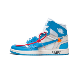 Air Jordan 1 Retro High Off-Bílý University Modrý AQ0818-148 Bílý/Darkpowderblue-Cone