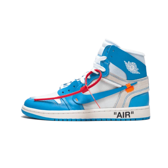 Air Jordan 1 Retro High Off-Bílý University Modrý AQ0818-148 Bílý/Darkpowderblue-Cone