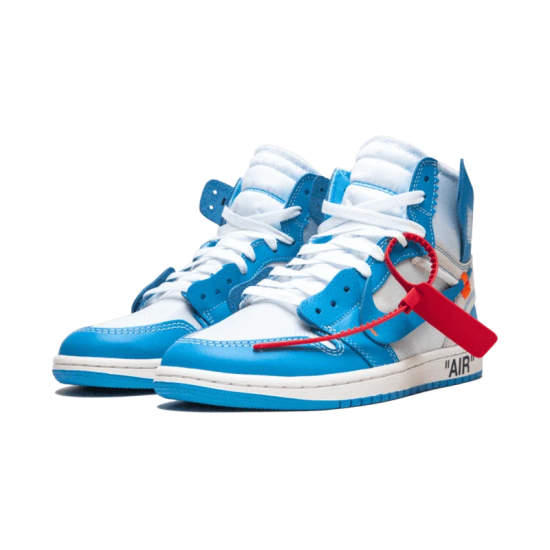 Air Jordan 1 Retro High Off-Bílý University Modrý AQ0818-148 Bílý/Darkpowderblue-Cone