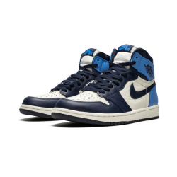 Air Jordan 1 Retro High Og Obsidian Unc 2019 555088-140 Sail/Obsidian-Universityblue