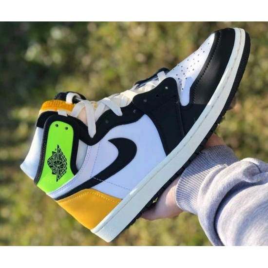 Air Jordan 1 Retro High Og Volt Zlato 555088-118 Bílý/Černá-Volt-University Zlato