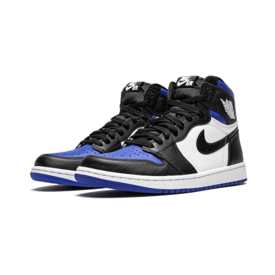 Air Jordan 1 Retro High Royal Toe 555088-041 Černá/Černá-Bílý-Game Royal