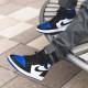 Air Jordan 1 Retro High Royal Toe 555088-041 Černá/Černá-Bílý-Game Royal