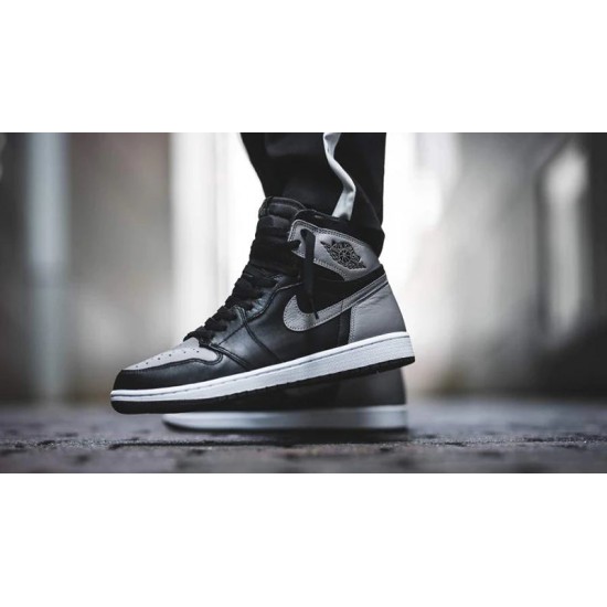 Air Jordan 1 Retro High Shadow 555088-013 Černá/Medium Šedá-Bílý