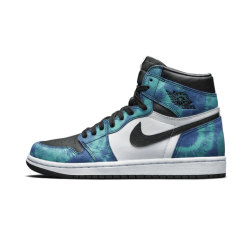 Air Jordan 1 Retro High Tie Dye CD0461-100 Bílý/Černá-Auroragreen