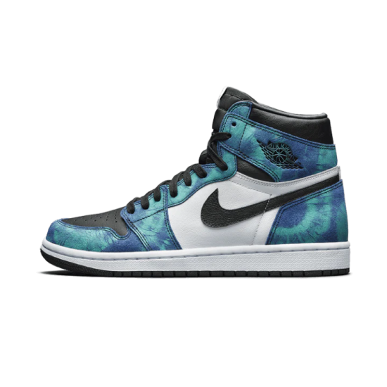 Air Jordan 1 Retro High Tie Dye CD0461-100 Bílý/Černá-Auroragreen