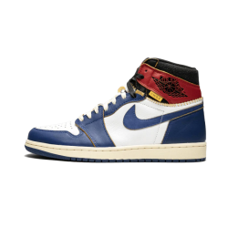 Air Jordan 1 Retro High Union Los Angeles Modrý Toe BV1300-146 Bílý/Stormblue-Varsityred-Černá