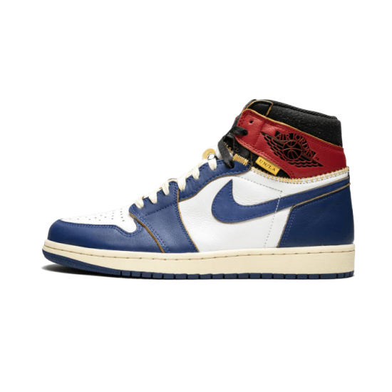 Air Jordan 1 Retro High Union Los Angeles Modrý Toe BV1300-146 Bílý/Stormblue-Varsityred-Černá