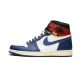 Air Jordan 1 Retro High Union Los Angeles Modrý Toe BV1300-146 Bílý/Stormblue-Varsityred-Černá