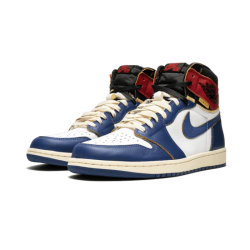 Air Jordan 1 Retro High Union Los Angeles Modrý Toe BV1300-146 Bílý/Stormblue-Varsityred-Černá