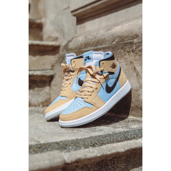 Air Jordan 1 Zoom Cmft Psychic Modrý CT0979-400 Psychic Modrý/Černá-Sesame-Bílý Release