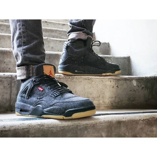 Air Jordan 4 Retro Levi‘s Černá AO2571-001 Černá/Černá-Černá